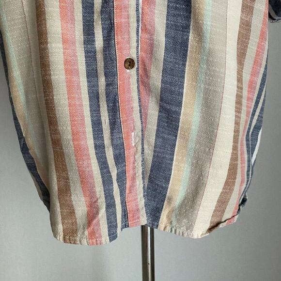 Urban Outfitter sz‎ M pink beige 100% cotton boho cottage blouse - Picture 4 of 8